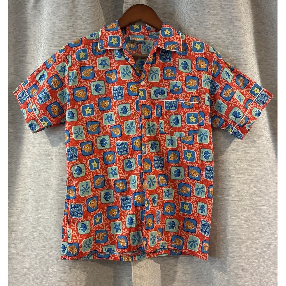 Vintage Finding‎ Nemo Button Up Youth Size XL Y2K
